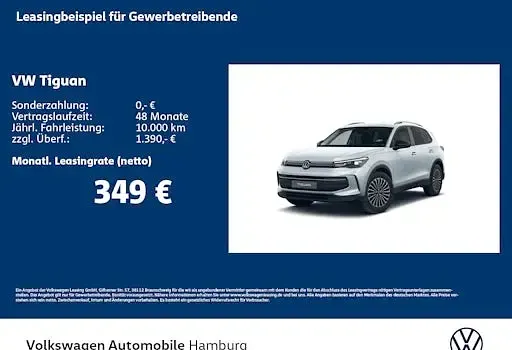 Neu VW Tiguan Life 150 PS (110 kW) 2026 Schwarz SUV