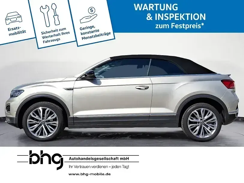 Gebraucht VW T-Roc Cabriolet Style 150 PS (110 kW) 2021 Schwarz Cabrio