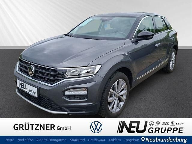 Indiumgrau metallic / schwarz Gebraucht 2022 VW T-Roc Style SUV | 29.750 € - Bild 1/4