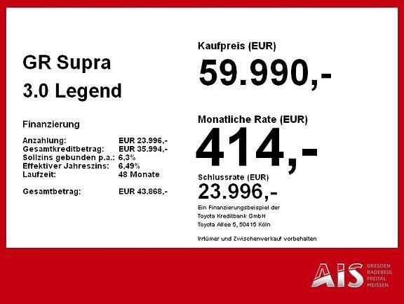 Gebraucht Toyota Supra Premium 340 PS (250 kW) 2023 Black sapphire me. Coupé