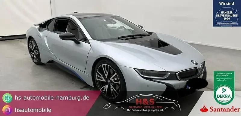 Ionic silver mit akzent bmw i blau Gebraucht 2014 BMW i8 Pure Impulse Coupé | 57.990 € (Guter Preis) - Bild 1/4
