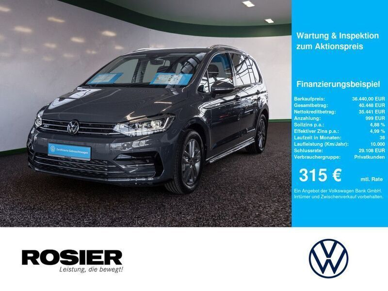Grau Gebraucht 2024 VW Touran Comfortline Van / Kleinbus | 37.440 € (Etwas zu teuer) - Bild 1/4