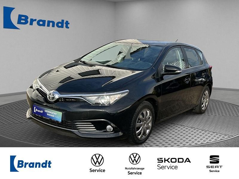 Black mica Gebraucht 2016 Toyota Auris Comfort Limousine | 8.490 € (Fairer Preis) - Bild 1/3