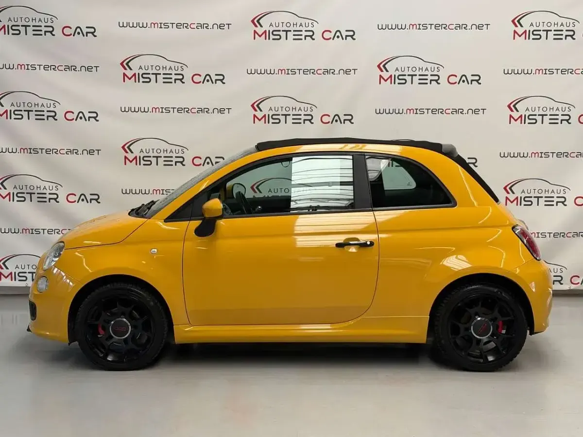 Gebraucht Fiat 500 105 PS (77 kW) 2014 Gelb Cabrio