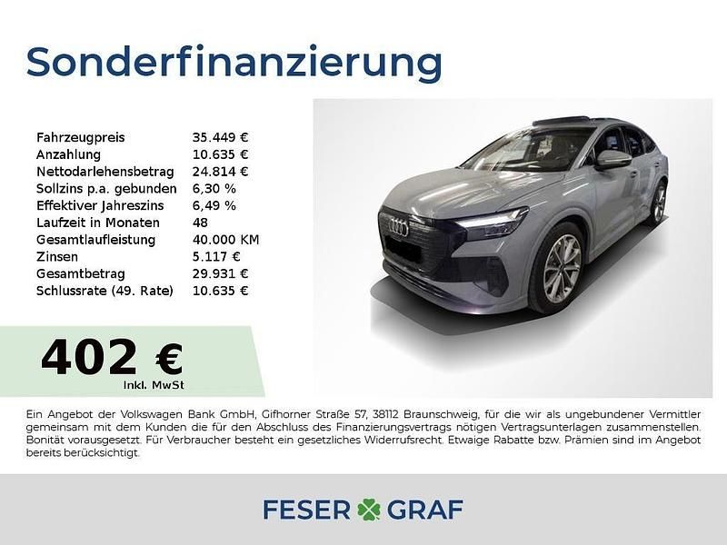 Kieselgrau Gebraucht 2022 Audi Q4 Sportback e-tron Ambiente SUV | 35.449 € (Fairer Preis) - Bild 1/2
