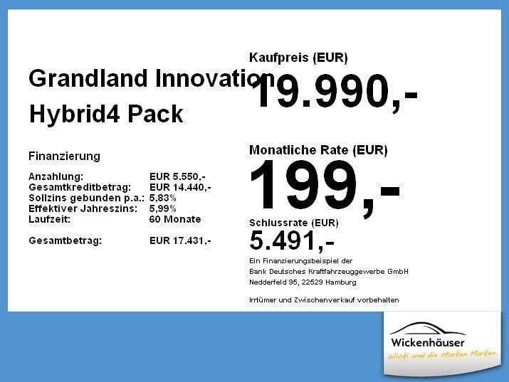 Gebraucht Opel Grandland X Innovation 300 PS (220 kW) 2020 Diamant schwarz/karbon schwarz SUV