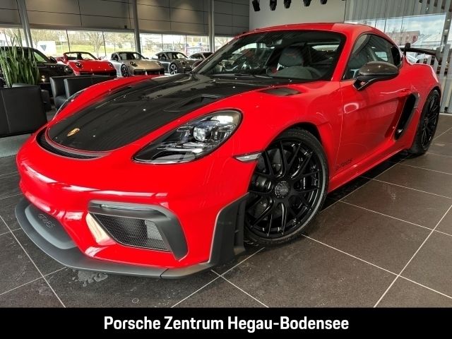 Rot Gebraucht 2022 Porsche 718 Cayman GT4 Chrono Coupé | 217.585 € - Bild 1/4