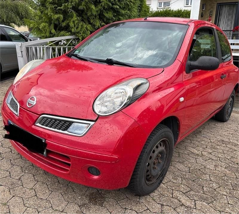 Rot Gebraucht 2008 Nissan Micra Kleinwagen | 550 € (Superpreis) - Bild 1/4