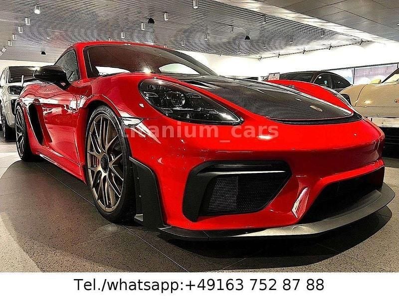 Rot Gebraucht 2023 Porsche 718 Cayman GT4 Coupé | 147.718 € (Superpreis) - Bild 1/4