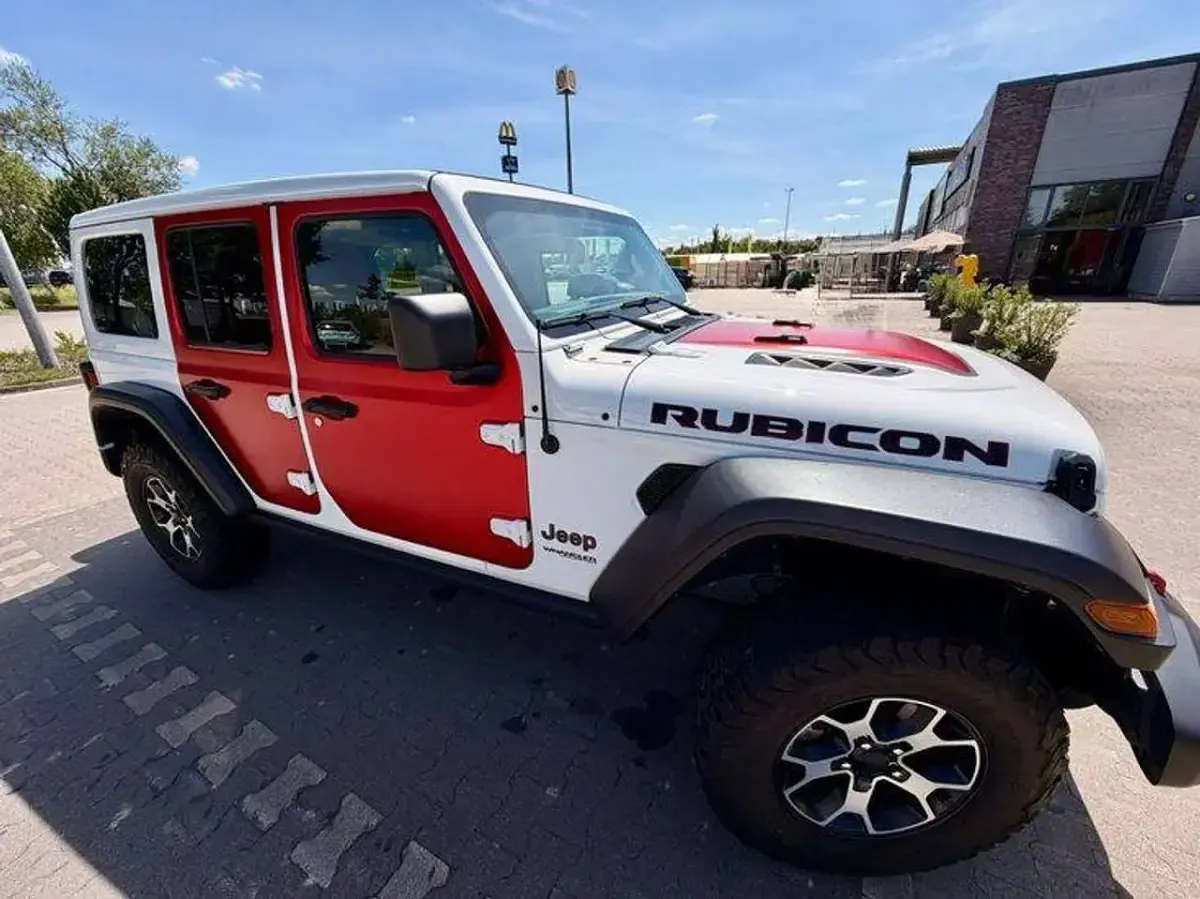 Gebraucht Jeep Wrangler Unlimited Rubicon 272 PS (200 kW) 2021 Weiß SUV