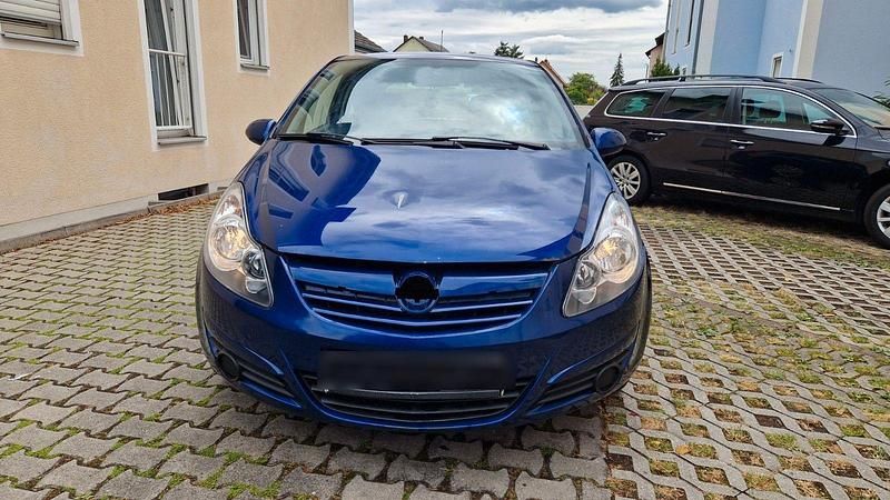 Blau Gebraucht 2008 Opel Corsa Edition Limousine | 700 € (Superpreis) - Bild 1/4