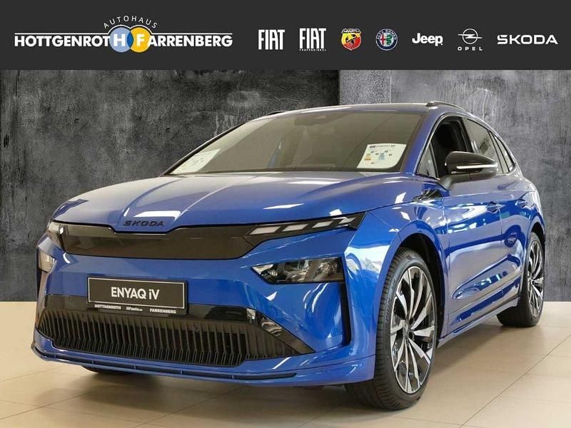 Blau Gebraucht 2025 Skoda Enyaq iV SportLine SUV | 55.990 € (Etwas zu teuer) - Bild 1/4