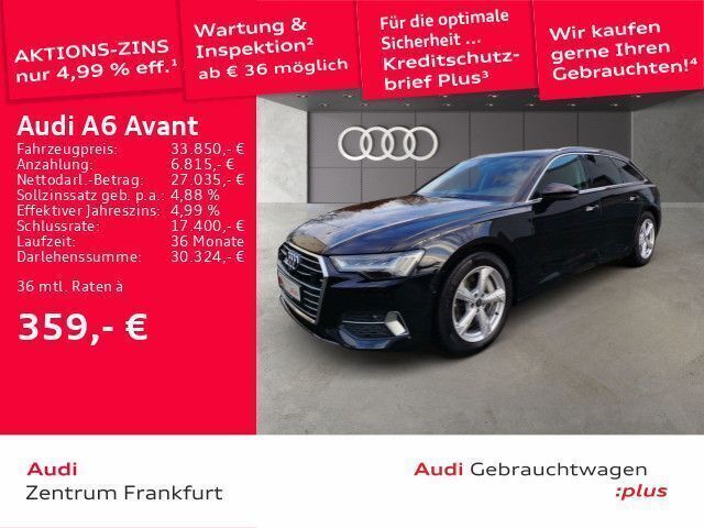 Brillantschwarz Gebraucht 2022 Audi A6 Sport Kombi | 35.950 € (Guter Preis) - Bild 1/2