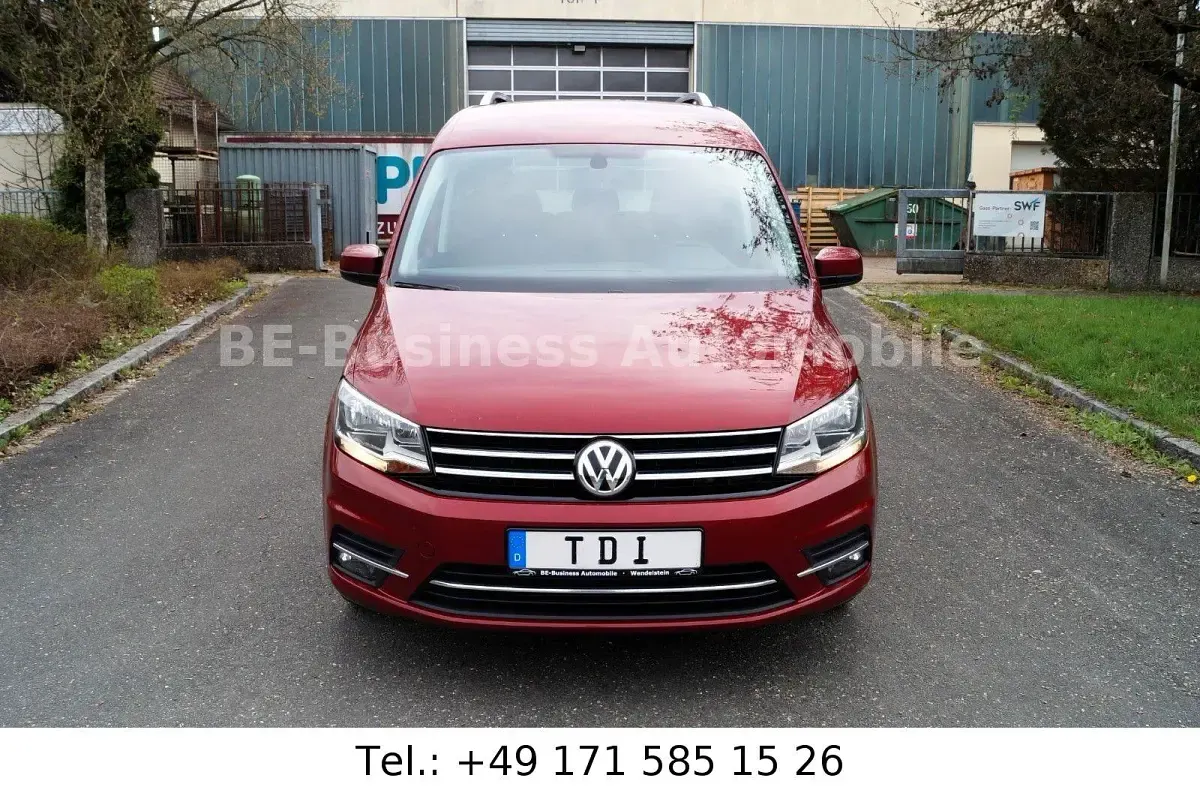 Usado VW Caddy 150 HP (110 kW) 2015 Vermelho Monovolume