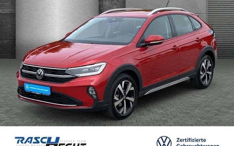 Kings red metallic Gebraucht 2024 VW Taigo Style SUV | 28.390 € (Fairer Preis) - Bild 1/4