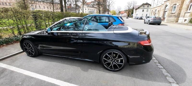 Schwarz Gebraucht 2021 Mercedes C300 AMG line Cabrio | 41.990 € (Etwas zu teuer) - Bild 1/4