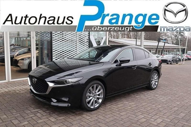 Jet black Neu 2025 Mazda 3 Exclusive-Line Limousine | 28.485 € (Fairer Preis) - Bild 1/4