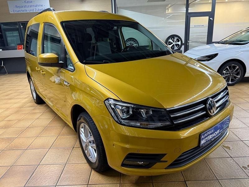 Gebraucht VW Caddy Comfortline 102 PS (75 kW) 2017 Gelb Van / Kleinbus