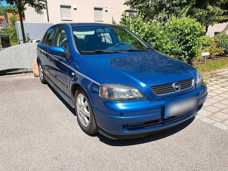 Blau Gebraucht 2002 Opel Astra Limousine | 500 € (Superpreis) - Bild 1/4