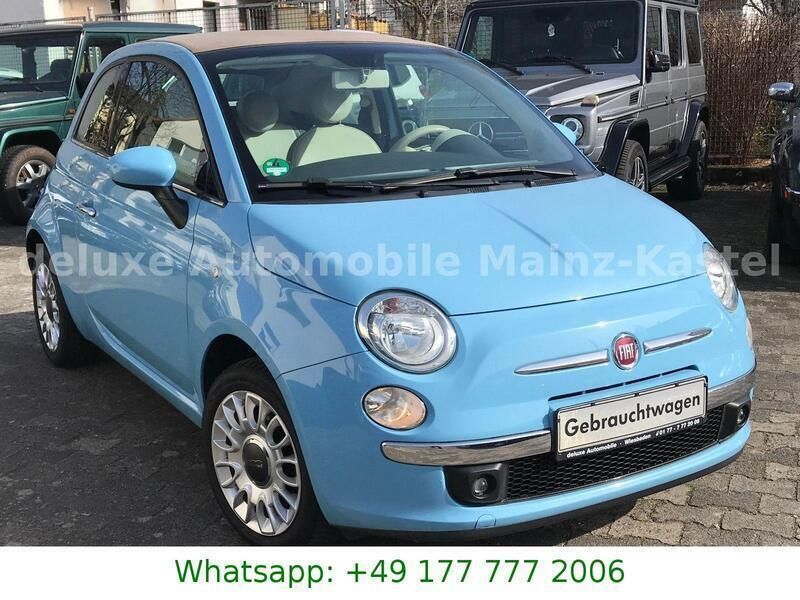 Blau Gebraucht 2014 Fiat 500 Lounge Cabrio | 5.990 € (Guter Preis) - Bild 1/4
