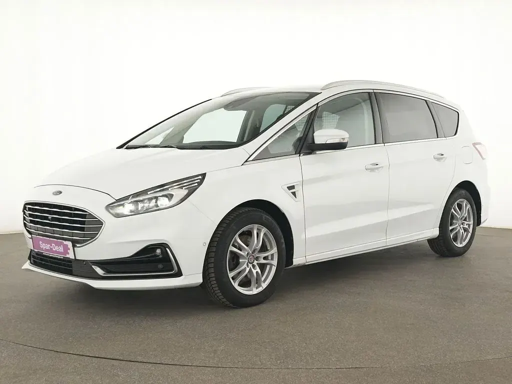 Gebraucht Ford S-MAX Titanium 150 PS (110 kW) 2021 Weiß Van / Kleinbus