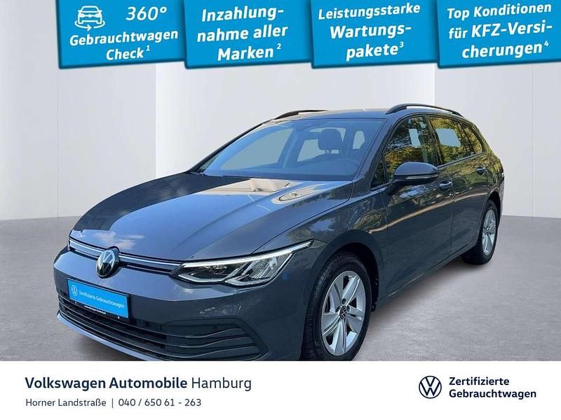 Delfingrau metallic Gebraucht 2023 VW Golf VIII Life Kombi | 23.950 € (Fairer Preis) - Bild 1/3