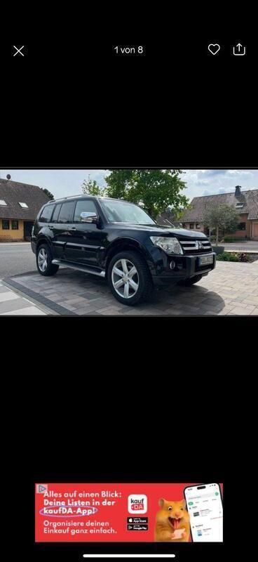 Schwarz Gebraucht 2008 Mitsubishi Pajero Edition SUV | 8.300 € (Superpreis) - Bild 1/4
