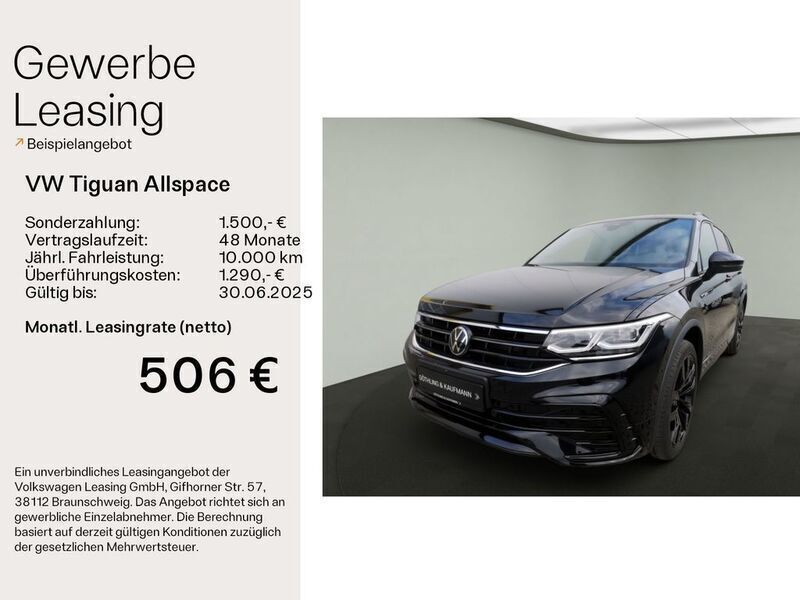 Schwarz Neu 2025 VW Tiguan Allspace R-line SUV | 50.500 € (Fairer Preis) - Bild 1/4