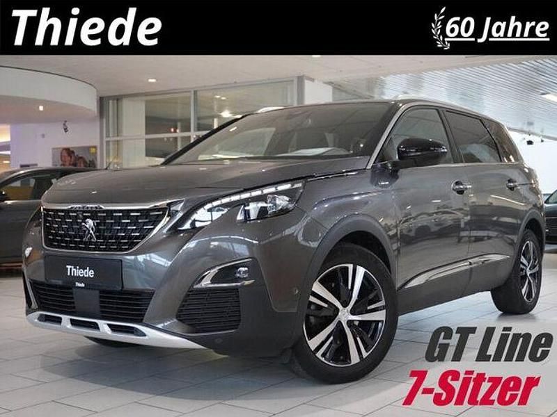 Gris platinium metallic Gebraucht 2020 Peugeot 5008 Allure GT-Line Limousine | 18.550 € (Guter Preis) - Bild 1/3