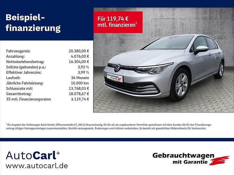 Silber Gebraucht 2022 VW Golf VIII S Kleinwagen | 22.980 € (Fairer Preis) - Bild 1/4