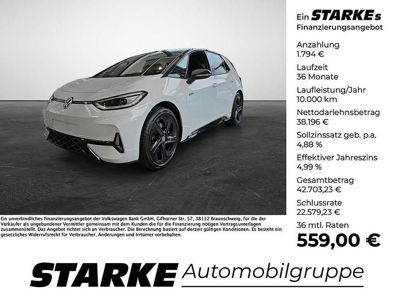 Gebraucht VW ID.3 GTX 210 kW (286 PS) 2024 Gletscherweiß metallic Kleinwagen