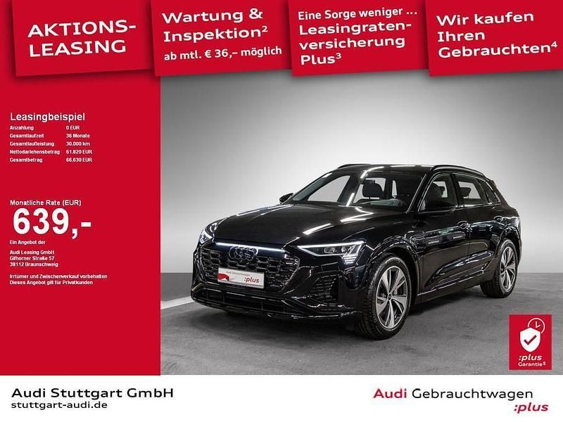 Mythosschwarz metallic Gebraucht 2024 Audi Q8 e-tron S-Line SUV | 61.820 € (Teuer) - Bild 1/4