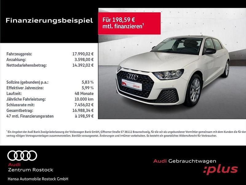 Cortinaweiß Gebraucht 2022 Audi A1 Sportback Kleinwagen | 17.990 € (Fairer Preis) - Bild 1/4