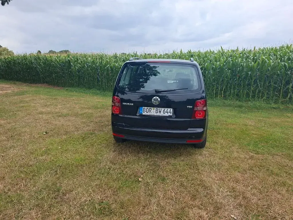 Gebraucht VW Touran Conceptline 90 PS (66 kW) 2009 Schwarz Van / Kleinbus