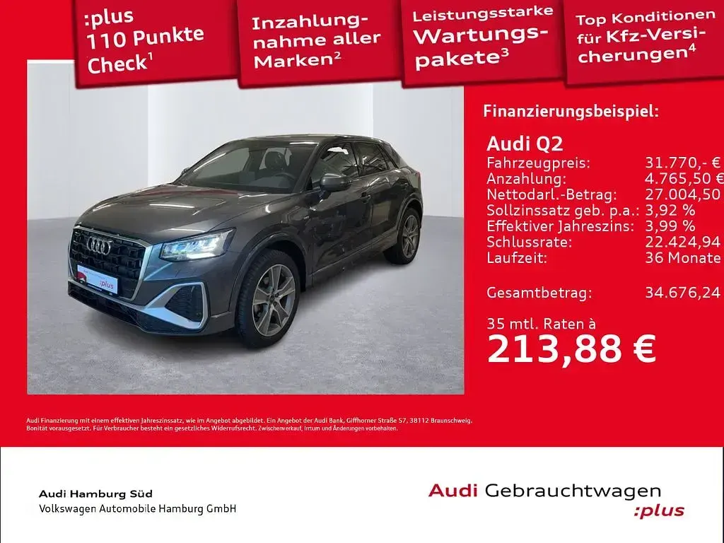Gebraucht Audi Q2 S-Line 150 PS (110 kW) 2025 Daytonagrau perleffekt SUV
