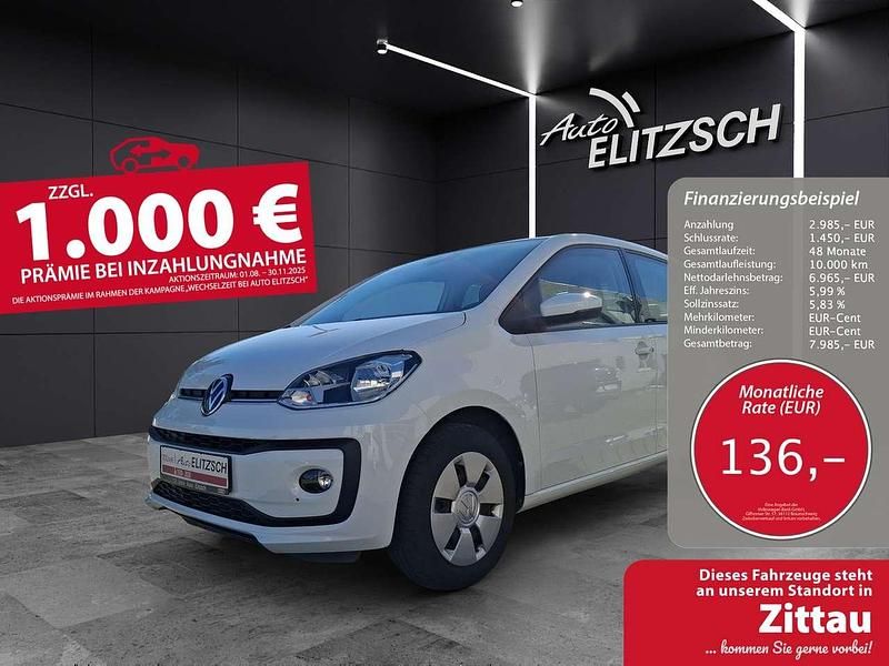 Pure white Gebraucht 2020 VW up! Kleinwagen | 10.450 € (Fairer Preis) - Bild 1/3