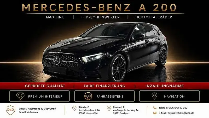 Gebraucht Mercedes A200 AMG line 163 PS (119 kW) 2018 Schwarz Limousine