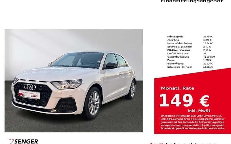 Weiß Gebraucht 2025 Audi A1 Sportback Advanced Kleinwagen | 25.490 € (Guter Preis) - Bild 1/4
