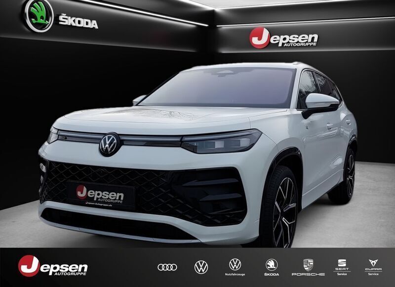 Pure white Neu 2025 VW Tayron R-line SUV | 66.470 € (Etwas zu teuer) - Bild 1/4
