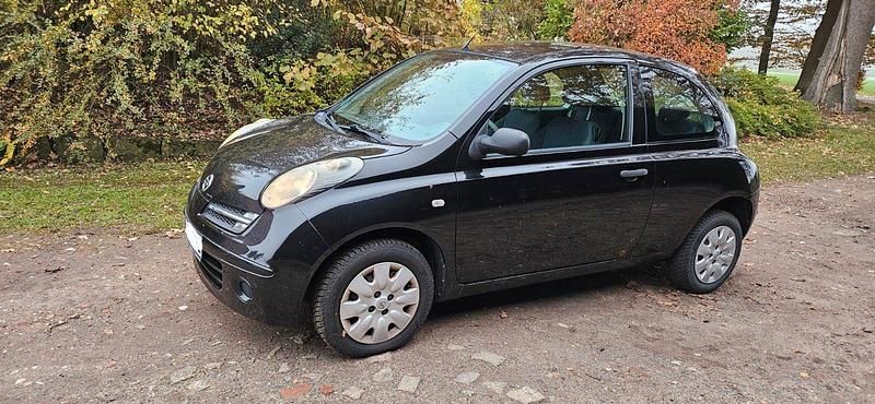 Schwarz Gebraucht 2007 Nissan Micra Acenta Limousine | 850 € (Guter Preis) - Bild 1/4