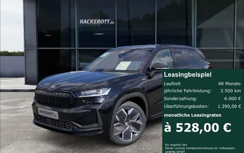 Schwarz Neu 2025 Skoda Kodiaq SportLine SUV | 60.990 € - Bild 1/4