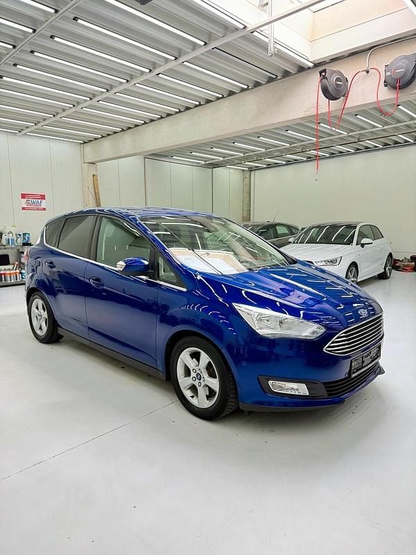 Blau Gebraucht 2016 Ford C-MAX Titanium Van / Kleinbus | 11.300 € (Fairer Preis) - Bild 1/4
