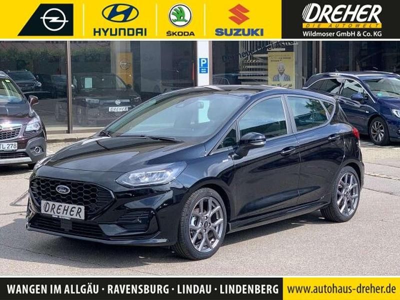 Obsidianschwarz metallic Gebraucht 2023 Ford Fiesta ST-Line Kleinwagen | 21.390 € (Fairer Preis) - Bild 1/4