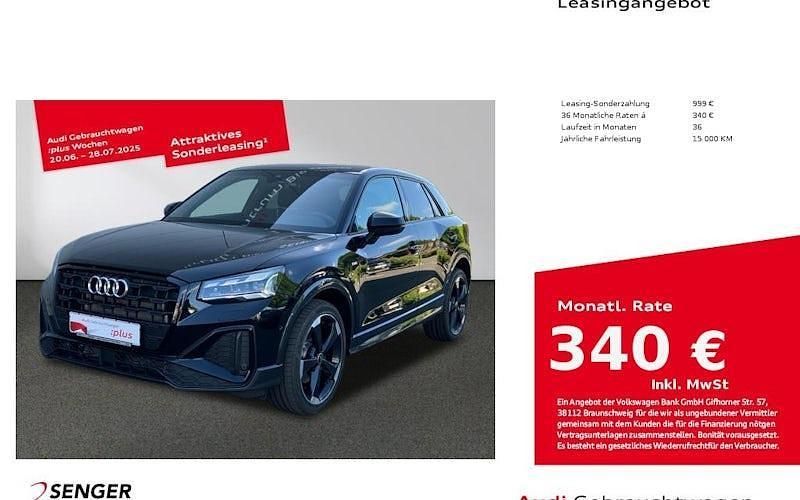 Schwarz Gebraucht 2024 Audi Q2 S-Line SUV | 36.480 € (Etwas zu teuer) - Bild 1/4