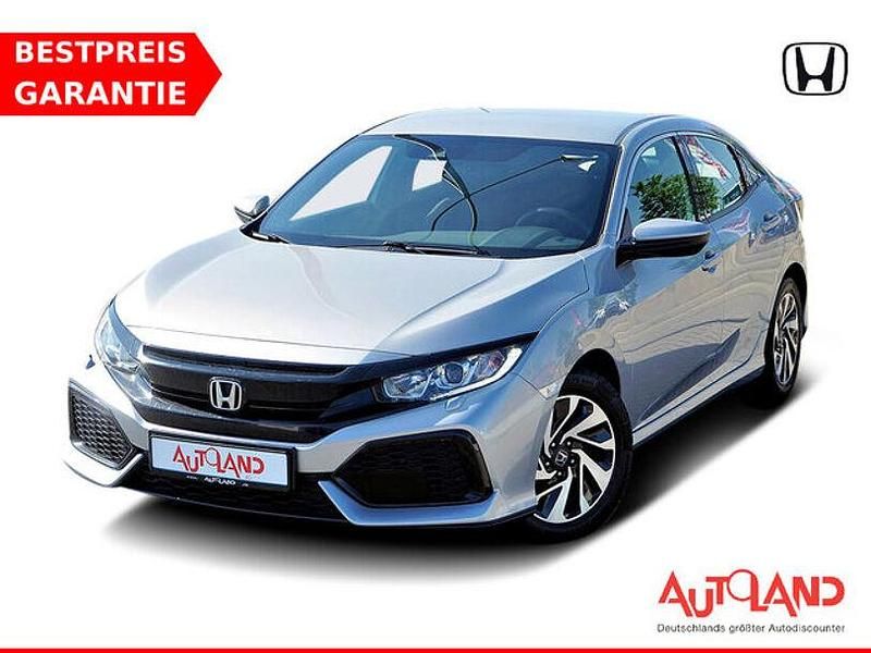 Silber (metallic) Gebraucht 2018 Honda Civic Limousine | 17.990 € (Fairer Preis) - Bild 1/4