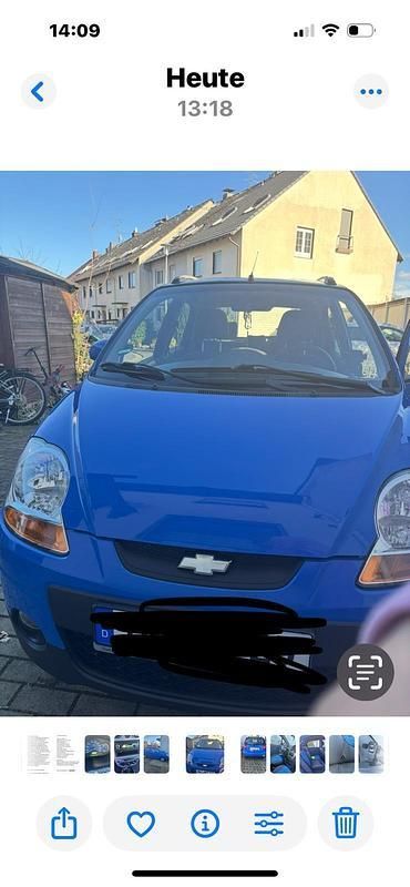 Blau Gebraucht 2009 Chevrolet Matiz Kleinwagen | 2.500 € - Bild 1/4
