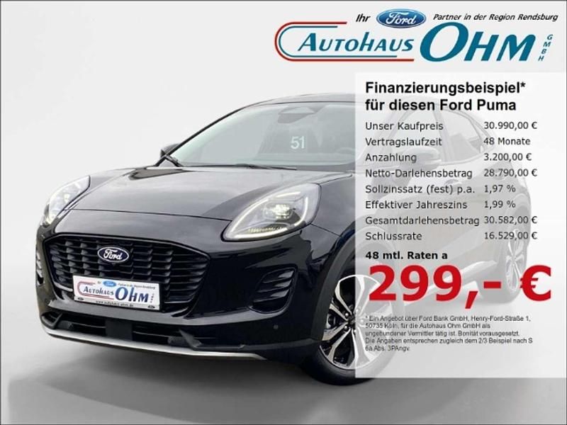 Obsidianschwarz Gebraucht 2025 Ford Puma Titanium SUV | 30.990 € (Etwas zu teuer) - Bild 1/3