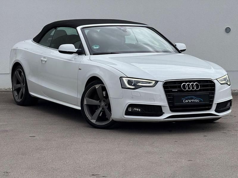 Weiß Gebraucht 2013 Audi A5 Cabriolet S-Line Cabrio | 12.490 € (Superpreis) - Bild 1/4