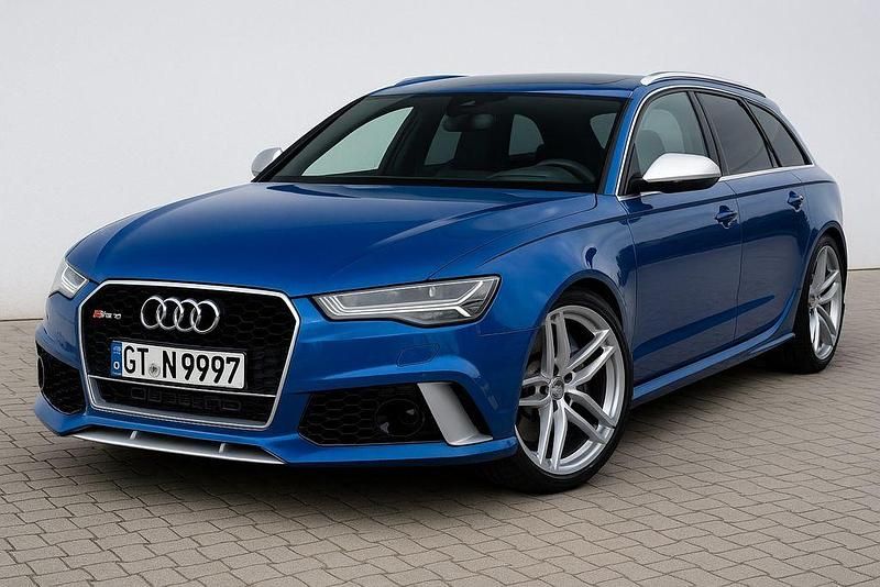 Blau Gebraucht 2018 Audi RS6 Performance Kombi | 51.500 € (Superpreis) - Bild 1/4