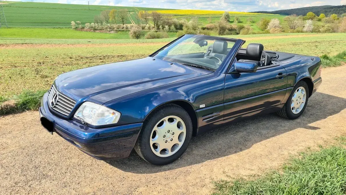 Gebraucht Mercedes SL320 231 PS (169 kW) 1997 Blau Cabrio